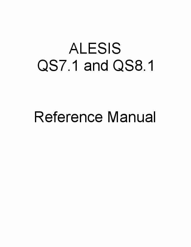 Alesis Recording Equipment QS7 1-page_pdf